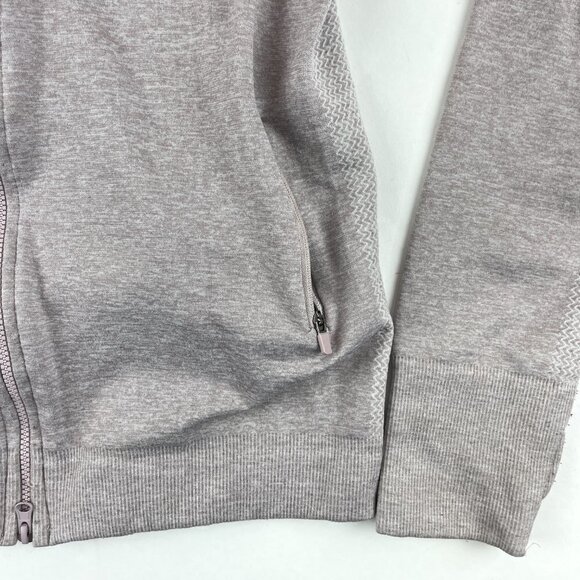 Soho Sports Hooded Jacket Womens Medium Pink Full Zip Long Sleeve Pockets - Picture 5 of 8